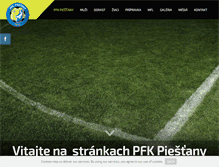 Tablet Screenshot of pfkpiestany.com